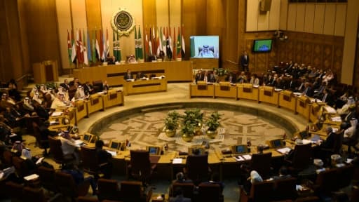 Ouverture au Caire d'une réunion ministérielle extraordinaire de la Ligue arabe pour dénoncer "l'agression israélienne" contre le peuple palestinien, le 17 mai 2018