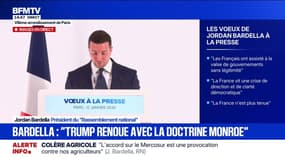 "Qui écoute encore la France lorsqu'elle s'exprime?", lance Jordan Bardella lors de ses vœux à la presse