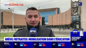 Grève contre la réforme des retraites: mobilisation dans l'Education à Strasbourg
