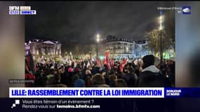 Lille: un rassemblement contre la loi immigration