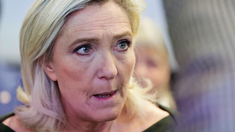 La patronne des députés du RN, Marine Le Pen, le 29 février 2024 