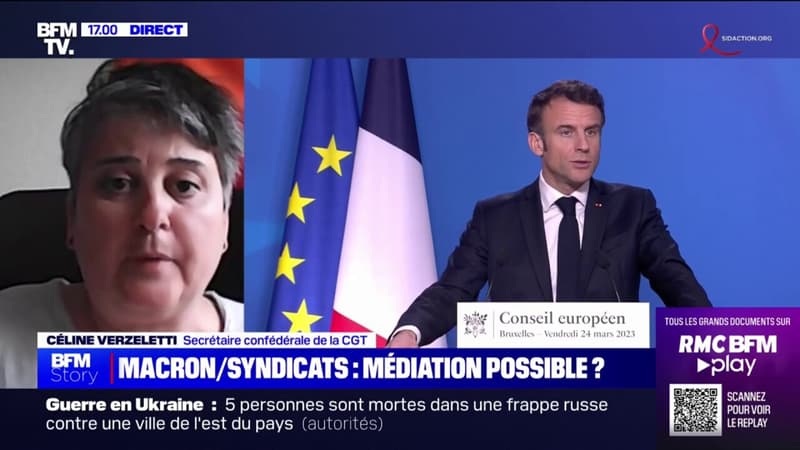 Céline Verzeletti (CGT) sur une rencontre avec Emmanuel Macron: 