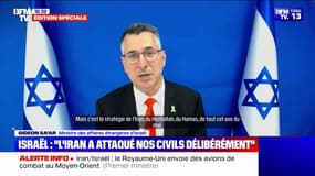 Conflit Israël-Iran: le ministre des Affaires étrangères d'Israël, Gideon Sa'ar, indique que "l'Iran a attaqué les civils délibérément"