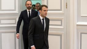 Emmanuel Macron et Edouard Philippe le 23 mars 2018.