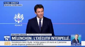 Benjamin Griveaux estime que "Jean-Luc Mélenchon est républicain quand ça l'arrange"
