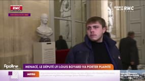 Menacé, le député LFI Louis Boyard a porté plainte