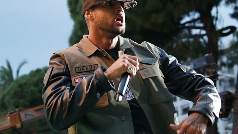 Le rappeur Booba Le rappeur Booba
