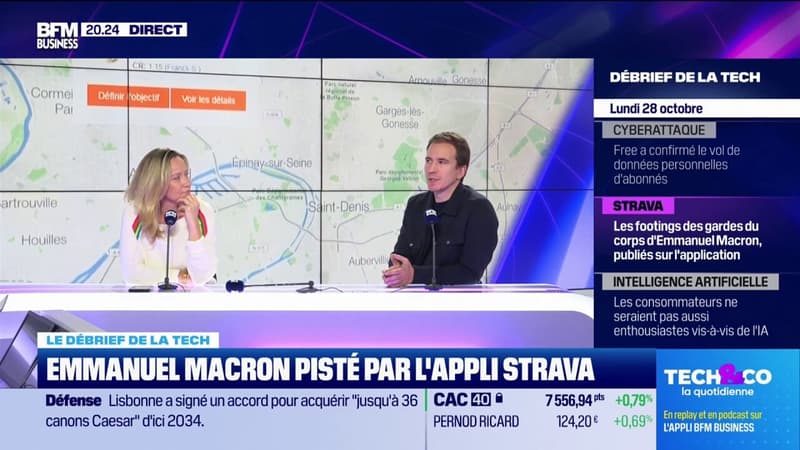 Emmanuel Macron pisté par l'appli Strava