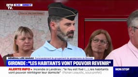 Incendie fixé en Gironde: "La gendarmerie va faciliter le retour des habitants", assure le général Loïc Baras