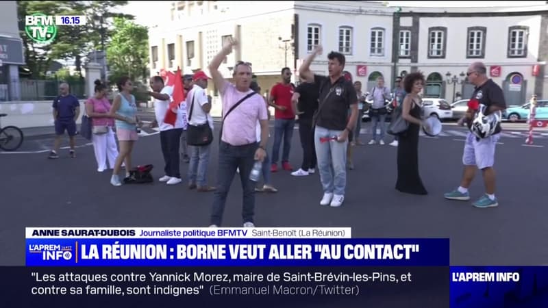 Élisabeth Borne à La Réunion: une manifestation à l'encontre de la Première ministre à Saint-Benoît