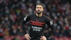 Olivier Giroud, face à l'Atlético. 