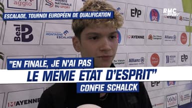 Escalade : "En finale, je n'ai pas le même état d'esprit" confie Schalck