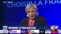 Marine Le Pen: "Les Français ont voté pour la continuité"