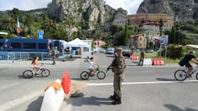 La frontière franco-italienne à Menton, le 3 juin 2020. (illustration)