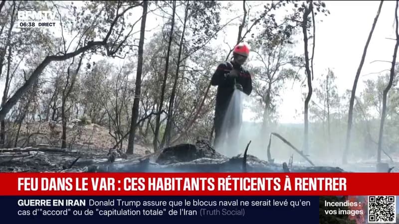 "C'est anxiogène": face à l'incendie dans le Var, ces habitants ne sont pas rassurés à l'idée de rentrer chez eux