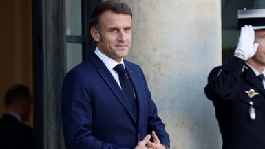 Le président Emmanuel Macron à l'Élysée le 23 octobre 2024 