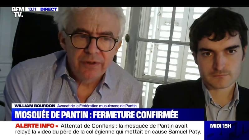William Bourdon (avocat de la fédération musulmane de Pantin): "On va contester" la décision de fermer la mosquée de Pantin