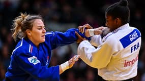 Margaux Pinot face à Marie-Eve Gahié au Grand Slam de Paris en février 2023