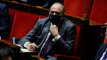 Eric Dupond-Moretti, garde des Sceaux, lors des questions au gouvernement à l'Assemblée nationale à Paris le 8 décembre 2020