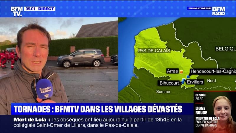 100 des 150 maisons de la commune de Bihucourt dans le Pas-de-Calais ont été détruites par la tornade