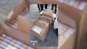 Un véhicule transportant 230 cartouches de cigarettes intercepté à Montgenèvre, ce mercredi 17 octobre 2024.