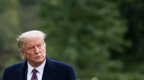 Le président américain Donald Trump à son retour à la Maison Blanche, après avoir fait campagne dans le New Jersey, le 1er octobre 2020