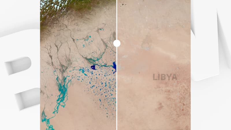 AVANT/APRÈS. Les impressionnantes images satellites des inondations en Libye