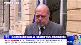 Agents pénitentiaires tués dans l'attaque du fourgon: "Ils ont été, pour deux d'entre eux, lâchement assassinés", déclare Eric Dupond-Moretti, ministre de la Justice