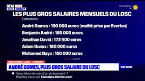 Kop Nord: André Gomes est le joueur au plus gros salaire du LOSC