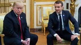 Donald Trump et Emmanuel Macron le 10 novembre 2018 à l'Elysée.