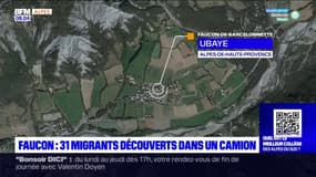 Faucon-de-Barcelonnette: 31 migrants découverts dans un camion