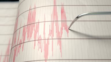 Un sismogramme (ILLUSTRATION)