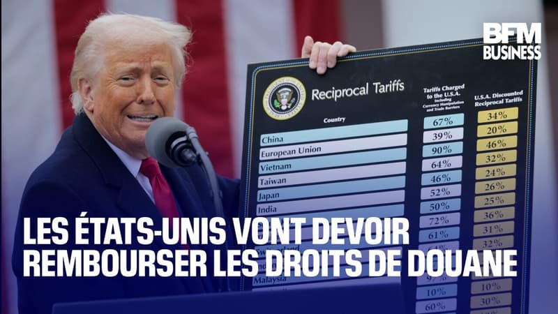 Les États-Unis vont devoir rembourser les droits de douane