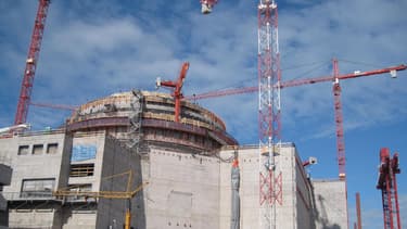 Le chantier du réacteur nucléaire finlandais Olkiluoto-3, le 15 juin 2010.