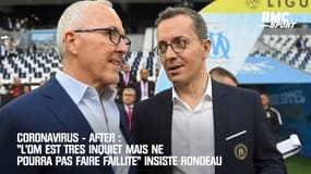 Coronavirus-After: "L'OM est très inquiet mais ne pourra pas faire faillite" insiste Rondeau