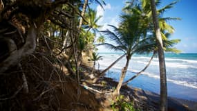 Le littoral à Capesterre-Belle-Eau, à la Guadeloupe, le 23 décembre 2020