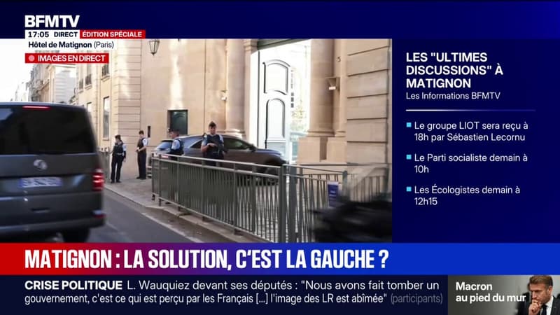 Bruno Retailleau arrive à Matignon pour s'entretenir avec Sébastien Lecornu