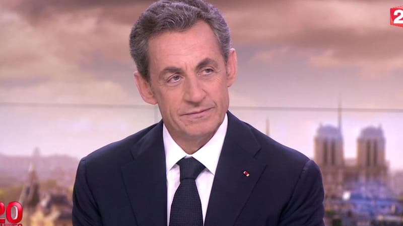 Nicolas Sarkozy sur le plateau du 20h de France2, le 21 janvier 2015.