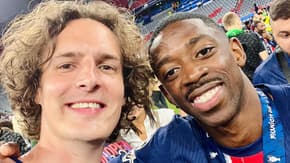 Paul de Saint Sernin et Ousmane Dembélé lors de la victoire du PSG en finale de la Ligue des champions face à l'Inter, le 31 mai 2025 à Munich