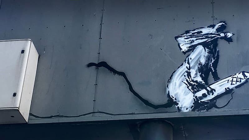 "Les graffitis dans la rue n'ont aucune valeur": le voleur présumé d'une œuvre de Banksy se justifie