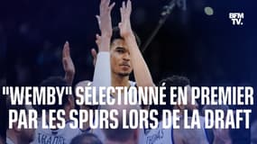 Victor Wembanyama marque l’histoire du basket français en étant le premier sélectionné à la Draft NBA