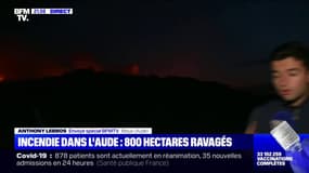 Incendie dans l'Aude: le feu n'est pas maîtrisé, il gagne en intensité