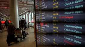 Photo de l'intérieur de l'aéroport de Moscou le 5 mars 2022