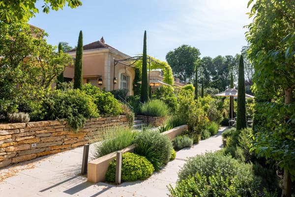 La terrasse de la Villa Saint-Ange à Aix-en-Provence.