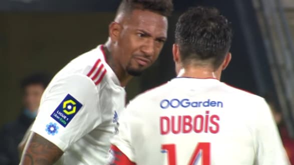 La colère de Boateng sur Dubois avec Lyon La colère de Boateng sur Dubois avec Lyon