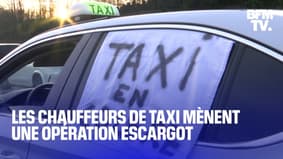 Des chauffeurs de taxi mènent des opérations escargot dans plusieurs villes