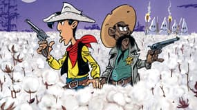 Détail de la couverture du nouveau Lucky Luke