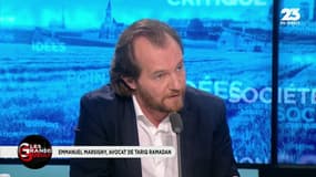 #GrandOral "@TariqRamadan a perdu onze kilos. Il ne peut pas marcher. Il est tombé dans les couloirs de la souricière du palais de justice. Il est resté deux heures à terre sans être aidé par les policiers !" Emmanuel Marsigny #HendaAyari #GGRMC