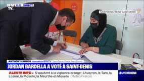 Régionales 2021: Jordan Bardella a voté à Saint-Denis