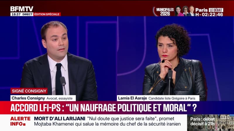 SIGNÉ CONSIGNY - Accords LFI-PS: "À gauche, c'est open bar, on fusionne de toutes parts" selon Charles Consigny